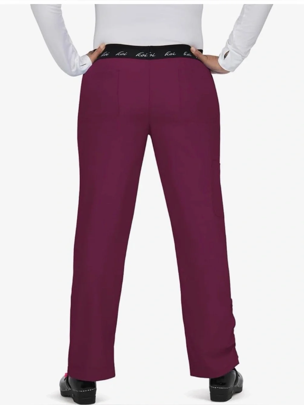 Koi Lite 720 Spirit Pant Slim Fit Scrub Pants Wine Red Women's Petite Size 5X